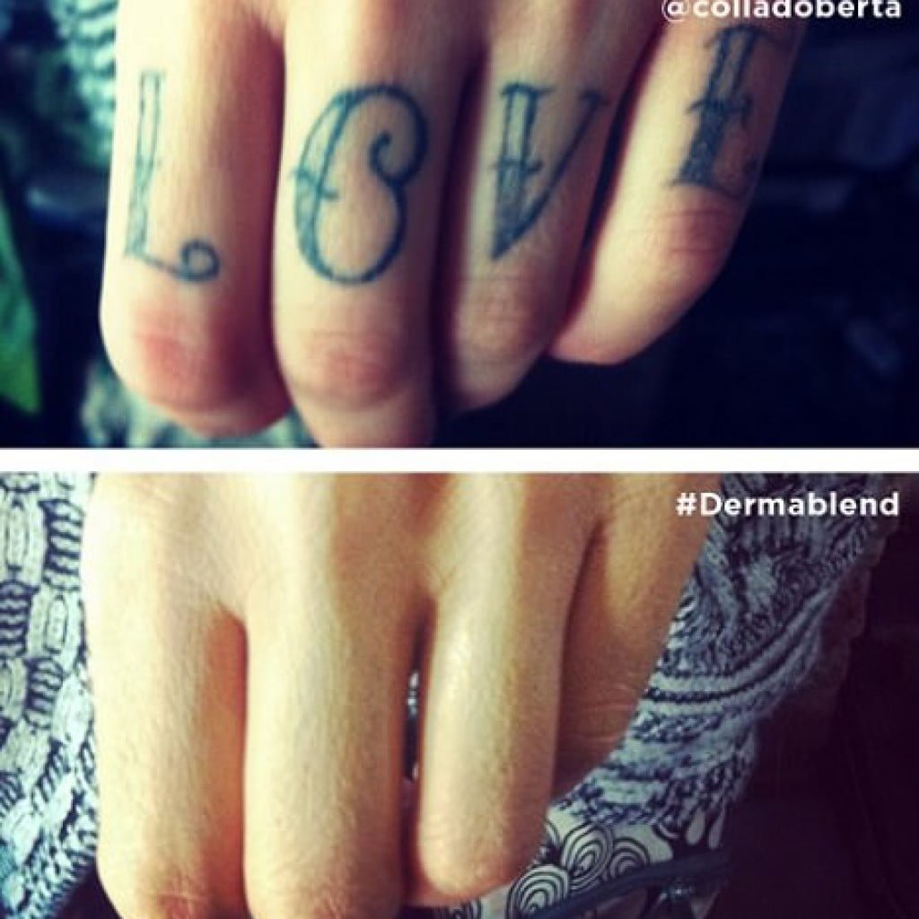 maquillaje para tapar tatuajes foto